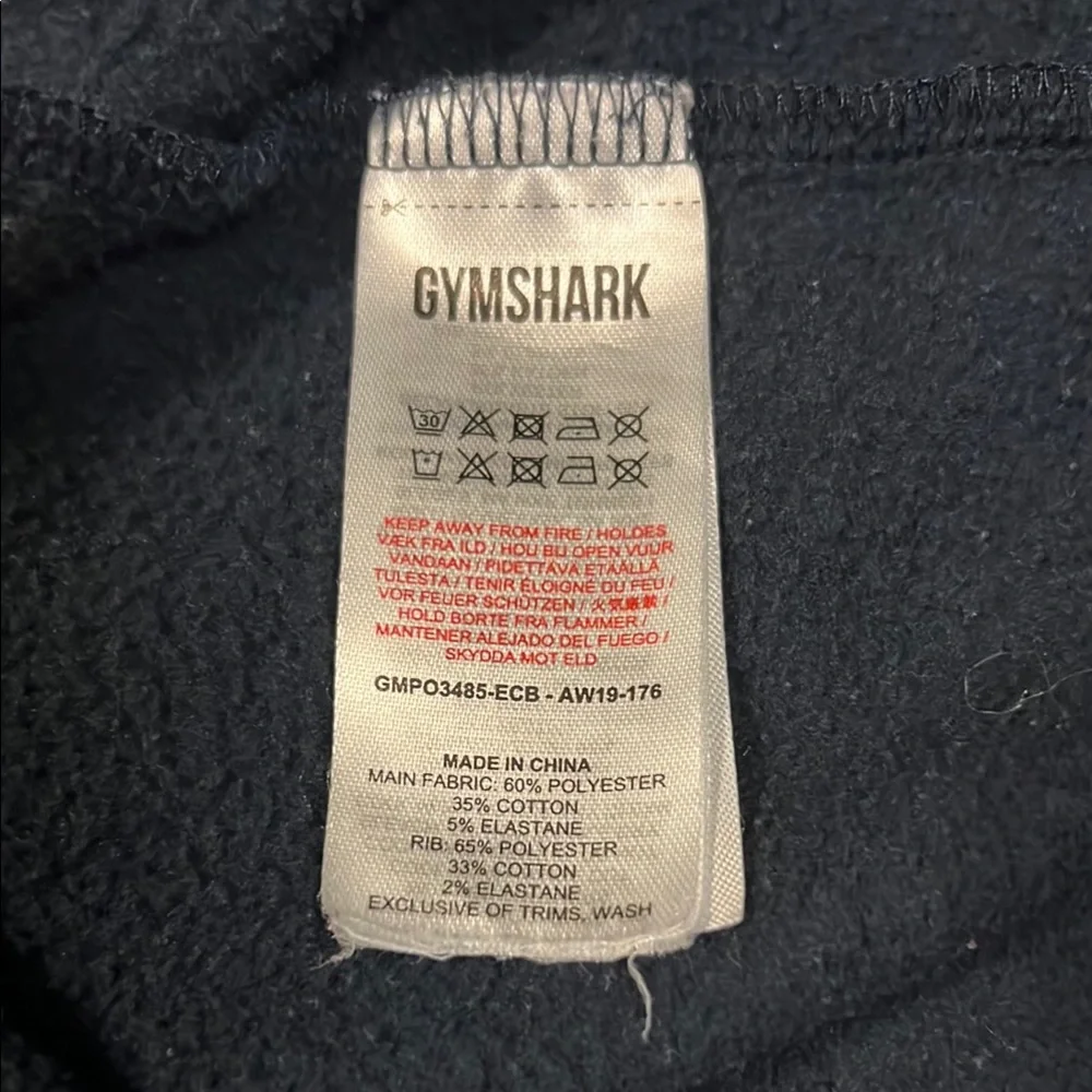 Gymshark Blue Sweatshirt with White Accents - Picture 7 of 7